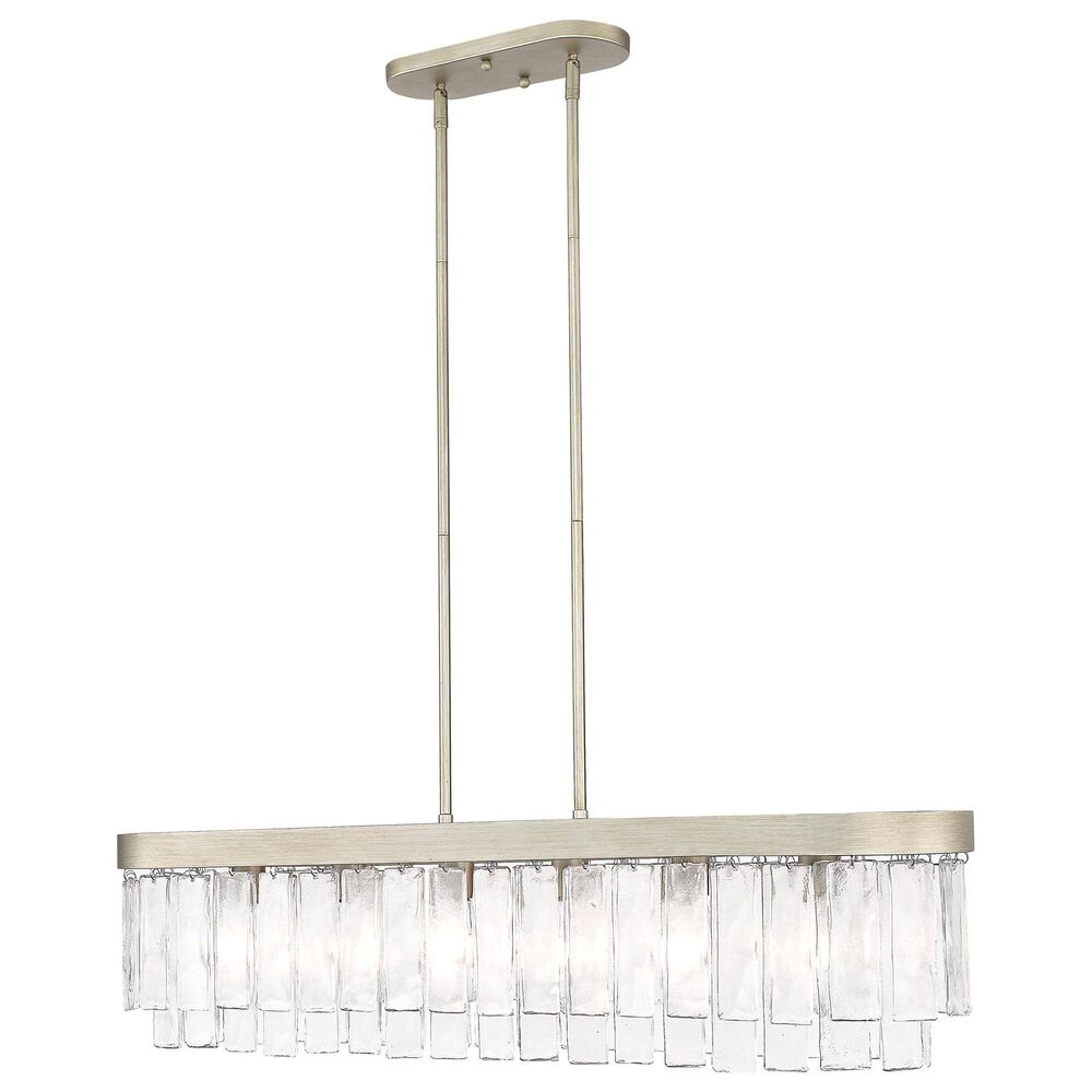 Golden Lighting Ciara 6-Light Linear Pendant in White Gold, , large