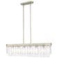 Golden Lighting Ciara 6-Light Linear Pendant in White Gold, , large