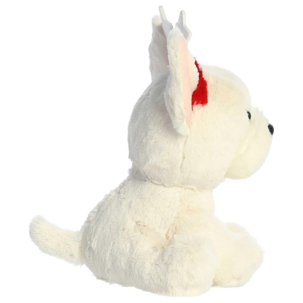 Aurora Holiday 8.5&quot; Cheer Cassidy French Bulldog Plush in White and Black, , large