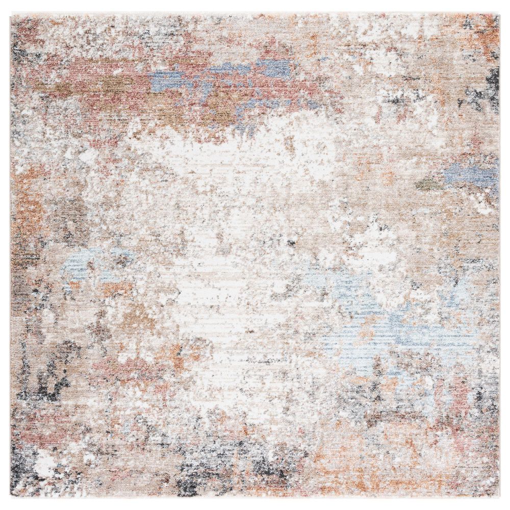 Safavieh Jasmine 5"3" Square Beige and Light Blue Area Rug, , large