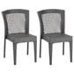Hearth and Haven Farley Outdoor Side Chair in Gray (Set of 2), , large