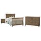 Eastern Shore Westfield 3 Piece Full Platform Panel Bedroom Set with Dresser and Nightstand in Harvest Brown, , large