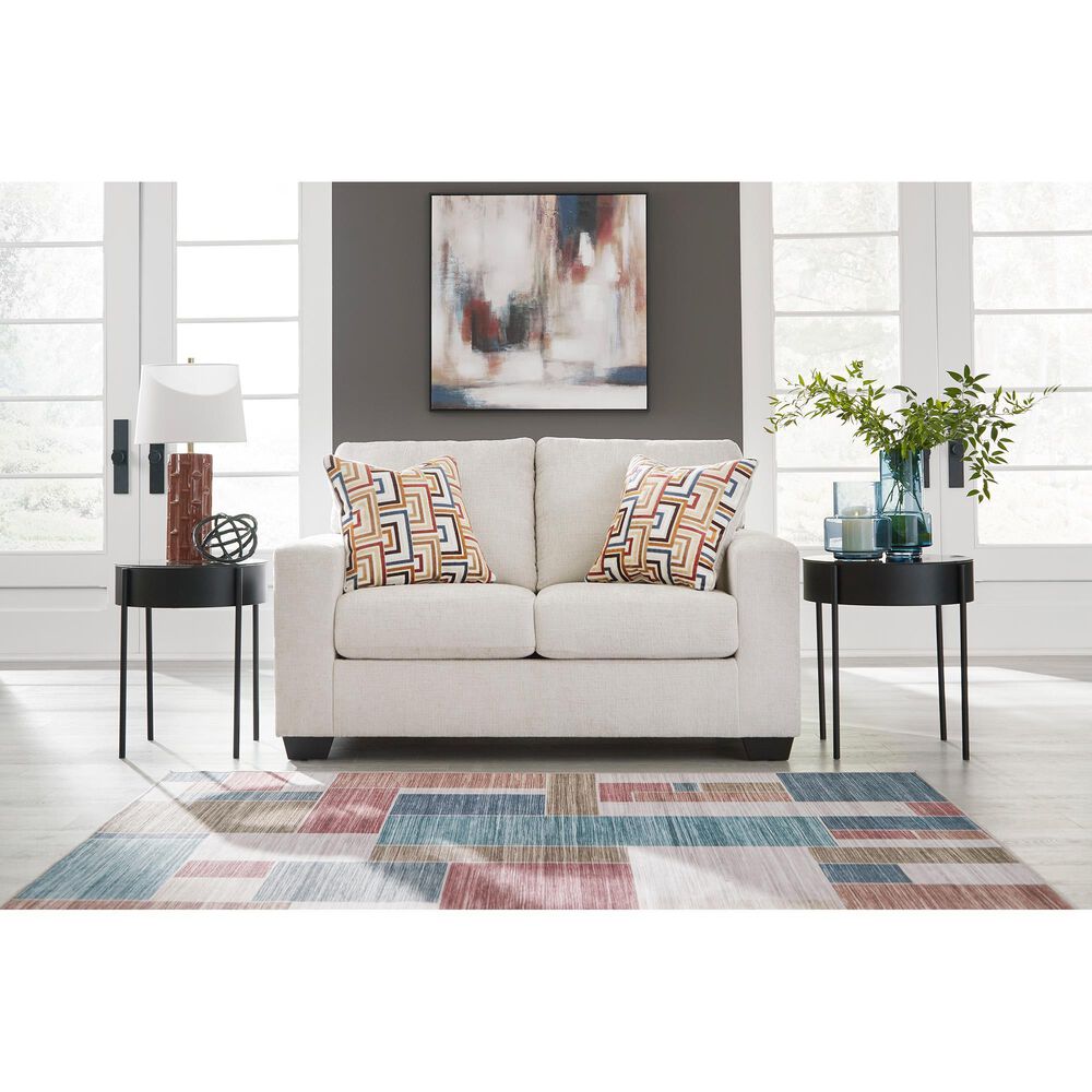 Ashley Aviemore Stationary Loveseat in Stone, , large