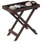 Timberlake Lavish Home Folding End Table in Brown, , large