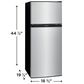 Frigidaire 4.5 Cu. Ft. Top Freezer Compact Refrigerator in Silver Mist, , large