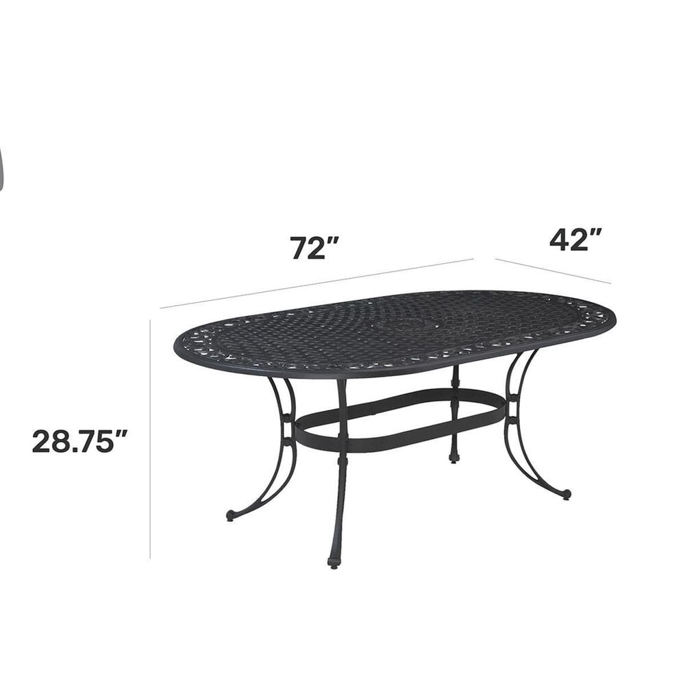 Homestyles Sanibel 7-Piece Outdoor Swivel Dining Set without Cushions in Black, , large