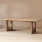 Jennifer Taylor Home Carmel 94" Reclaimed Pine 8-Seater Dining Table in Antique Natural Brown, , large