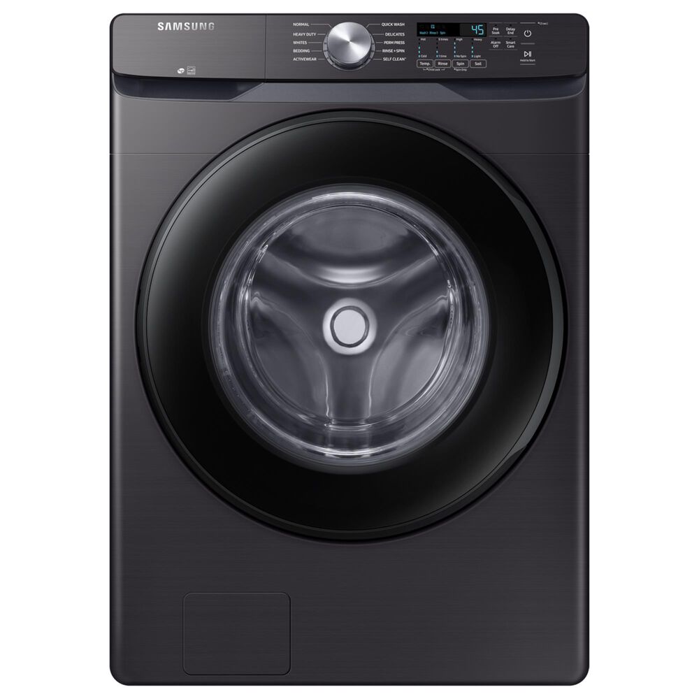 Samsung 4.5 Cu. Ft. Front Load Washer and 7.5 Cu. Ft. Electric Dryer Laundry Pair in Black, , large