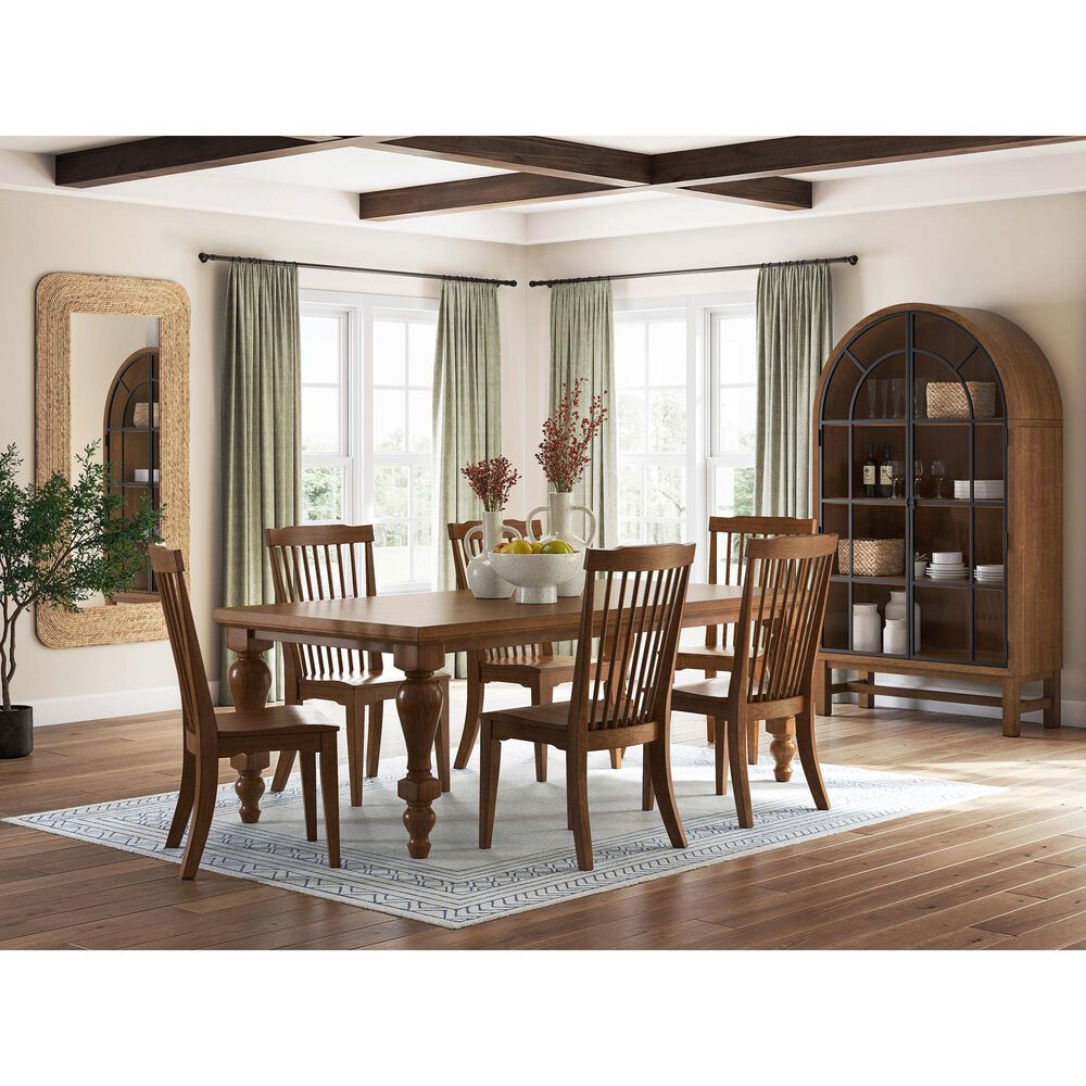 Ashley Greddinton 7-Piece Rectangular Dining Set in Medium Brown, , large
