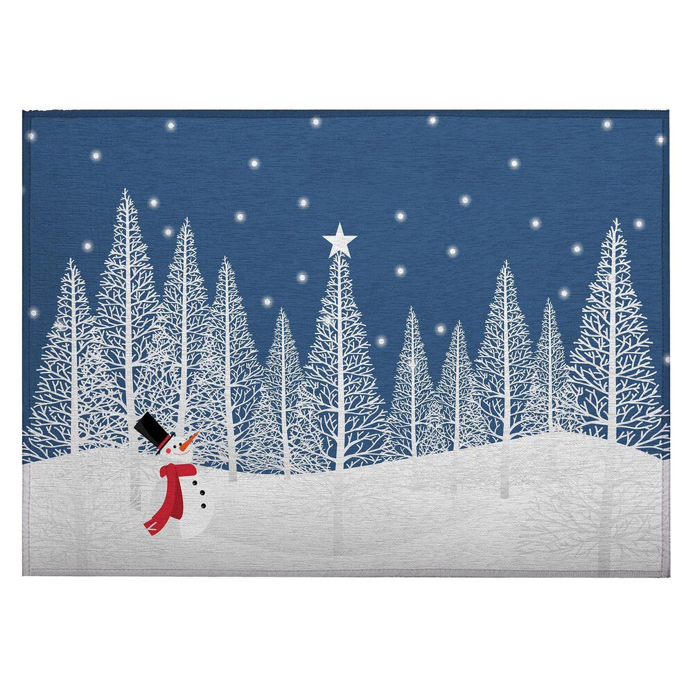 Dalyn Rug Company Wonderland 2" X 3" Navy Indoor/Outdoor Door Mat, , large