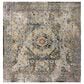 Safavieh Aria ARA199B 6"6" Square Blue and Multicolor Area Rug, , large