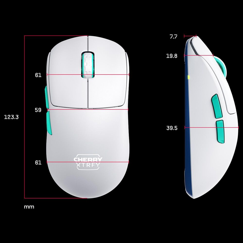 Cherry M68 Wireless Gaming Mouse in White, , large