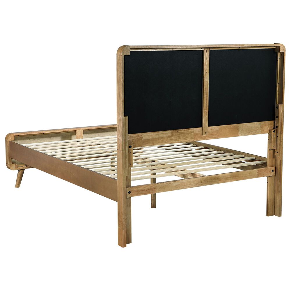 Pacific Landing Robyn Full Upholstered Platform Bed in Cool Biege and Light Ash, , large