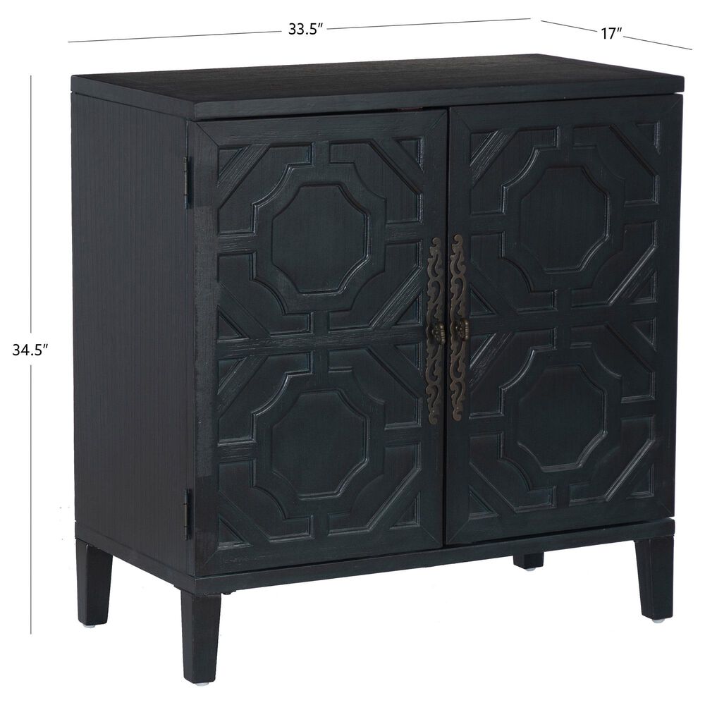 Linon Home Decor Merrin 2-Door Accent Cabinet in Midnight Blue, , large