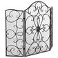 Maple and Jade 49" x 36" Fireplace Screen in Black, , large