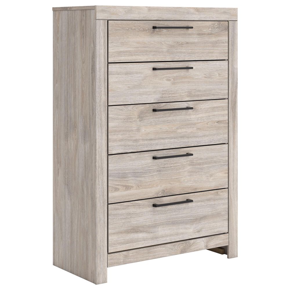 Ashley Broachmyn 5 Drawer Chest in Light Gray, , large