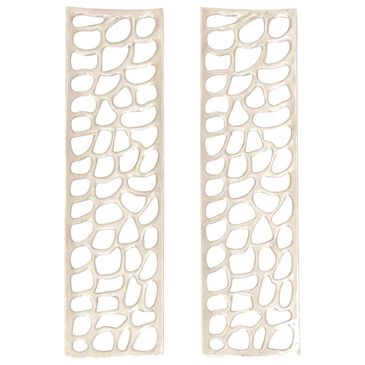 Maple and Jade 32" x 9" Wall Decor in Silver (Set of 2), , large