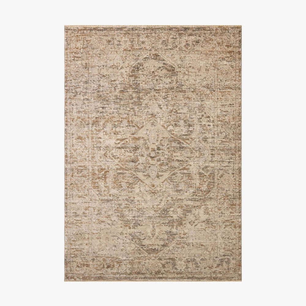 Loloi Clarisse Taupe and Dove 7"10" Round Area Rug, , large