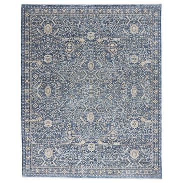 Nourison Lustrous Weave LUW03 7"10" x 10"2" Blue Area Rug, , large