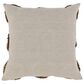Classic Home Halston 22" Square Throw Pillow in Natural, , large