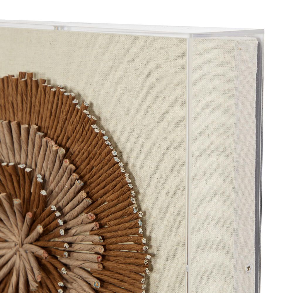 Novogratz 24&quot; x 24&quot; Wall Decor in Tan, Brown and Beige, , large