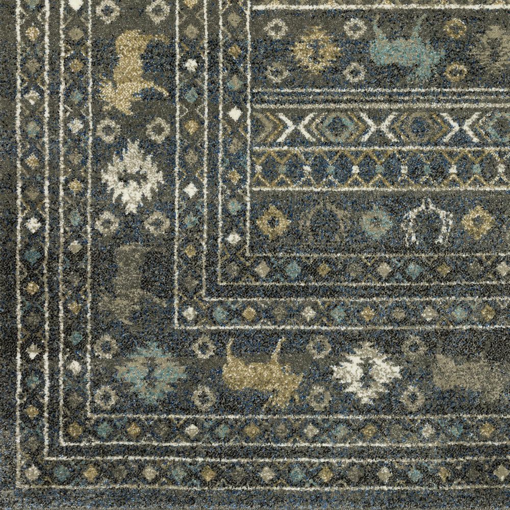 Oriental Weavers Venice 2&#39;3&quot; x 7&#39;6&quot; Blue and Gold Runner, , large