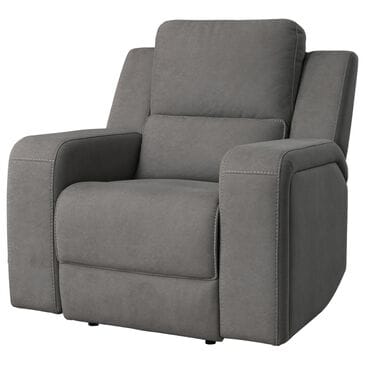 Abbyson Margaret Manual Recliner in Charcoal, , large