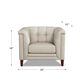 Hydeline Arvo Leather Accent Chair in Vanilla White, , large