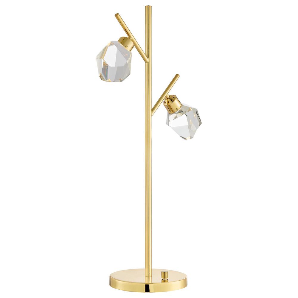 37B Dodson 2-Lite LED Table Lamp in Polished Brass, , large