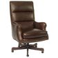 Hooker Furniture 33" Leather Desk Chair in Medium Brown, , large