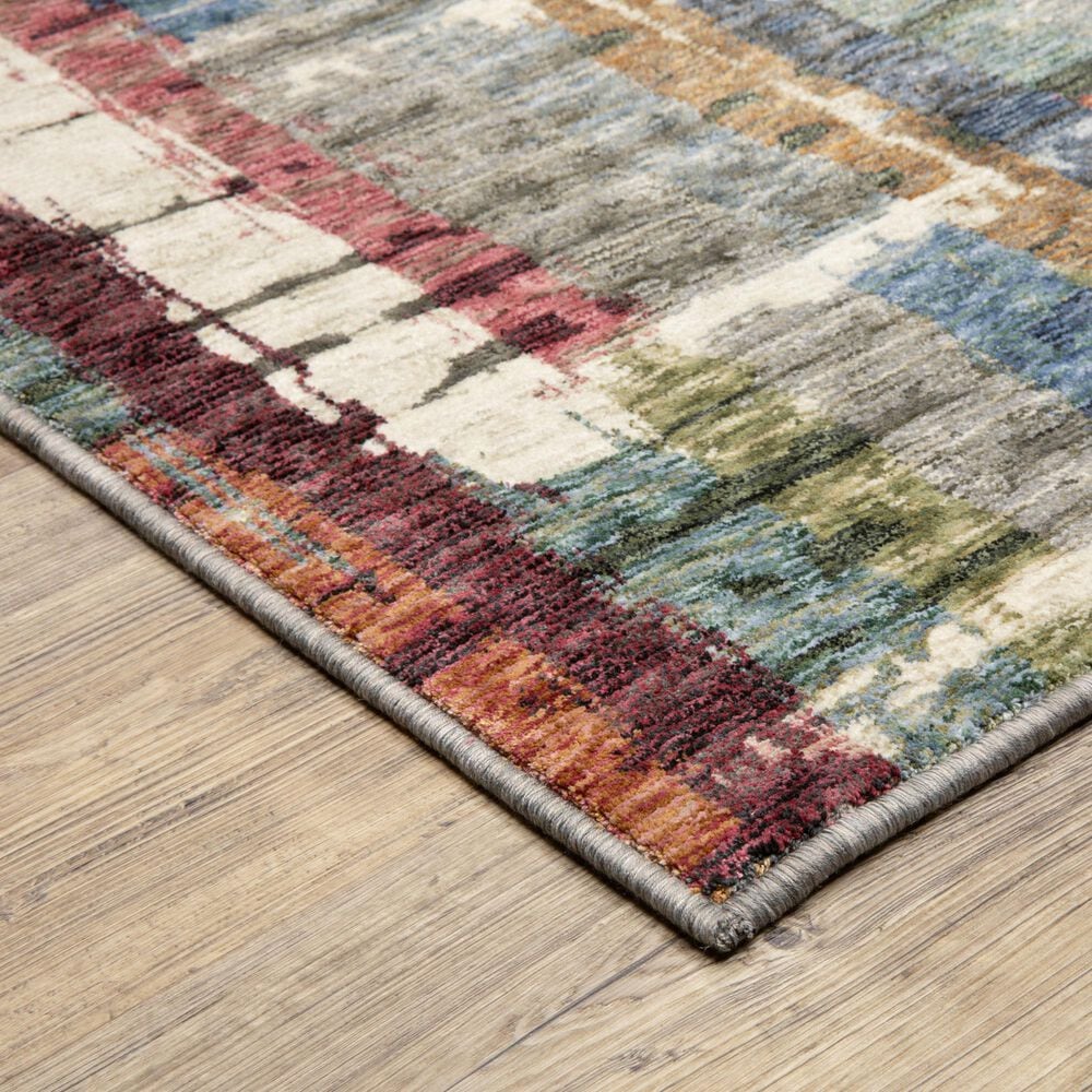 Oriental Weavers Tisdell TIS12 Multicolor 3&#39;9&quot; x 5&#39;2&quot; Area Rug, , large