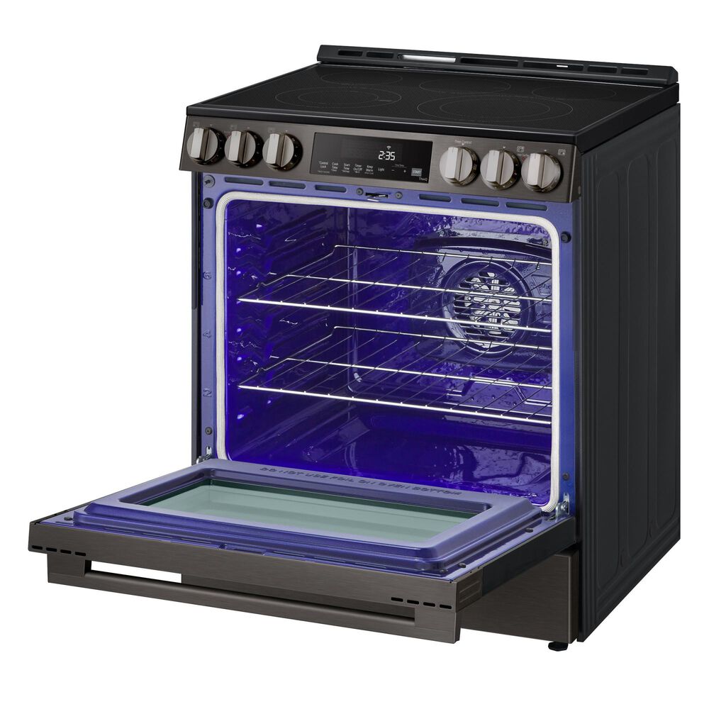 LG 6.3 Cu. Ft. Smart Electric Slide-in Range with Air Fry and EasyClean in Black Stainless Steel, , large