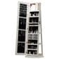 GigaCloud Swivel Jewelry Cabinet with Full Length Mirror and Locking Mechanism in White, , large