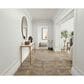 Nourison Courtyard Ivory and Silver 3" x 5" Oval Indoor/Outdoor Area Rug, , large