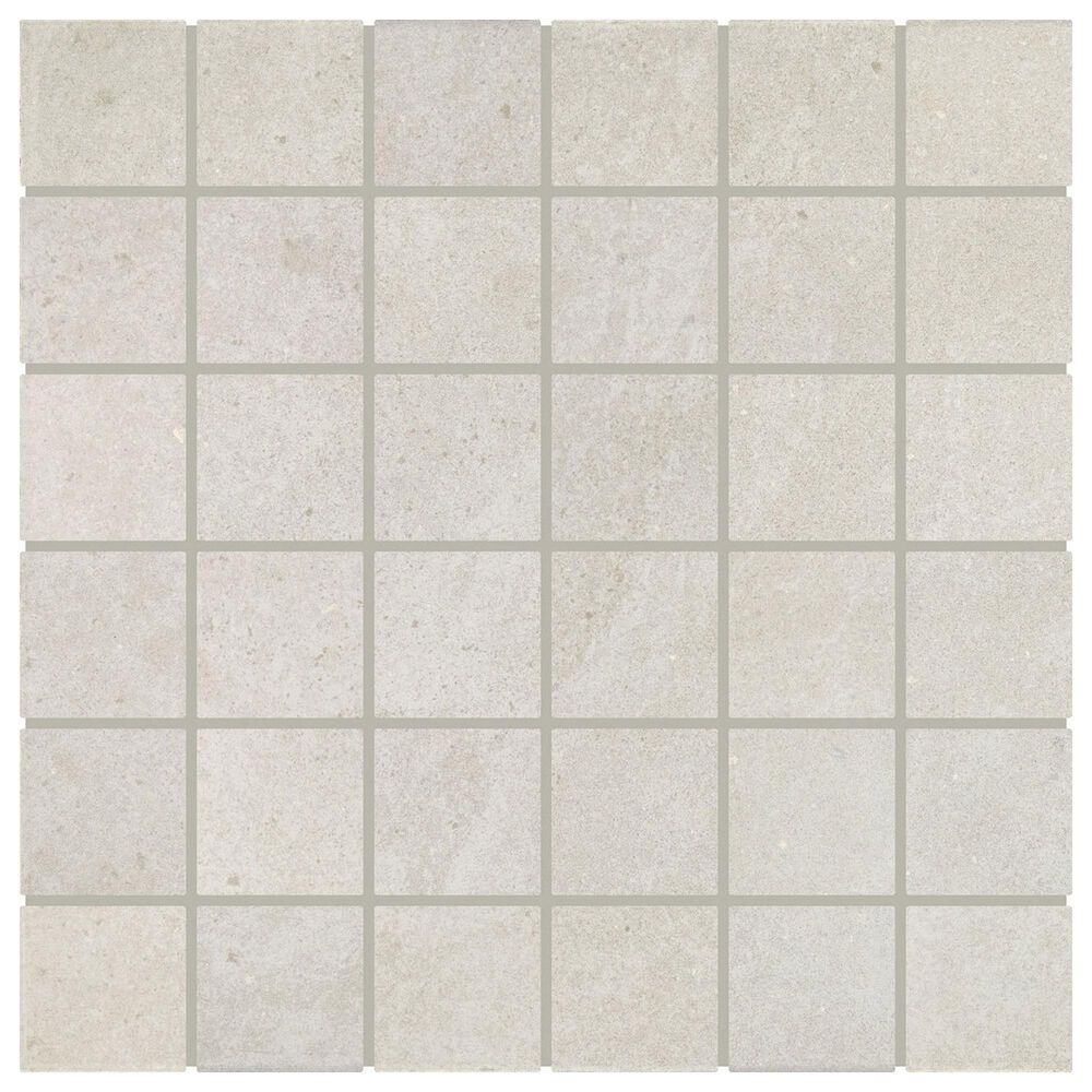 Dal-Tile Exposition Chalk 2" x 2" Straight Joint on 12" x 12" Porcelain Mosaic Sheet, , large