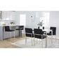 Lumisource Fuji High Back Counter Stool with Black Velvet Cushion in Stainless Steel (Set of 2), , large