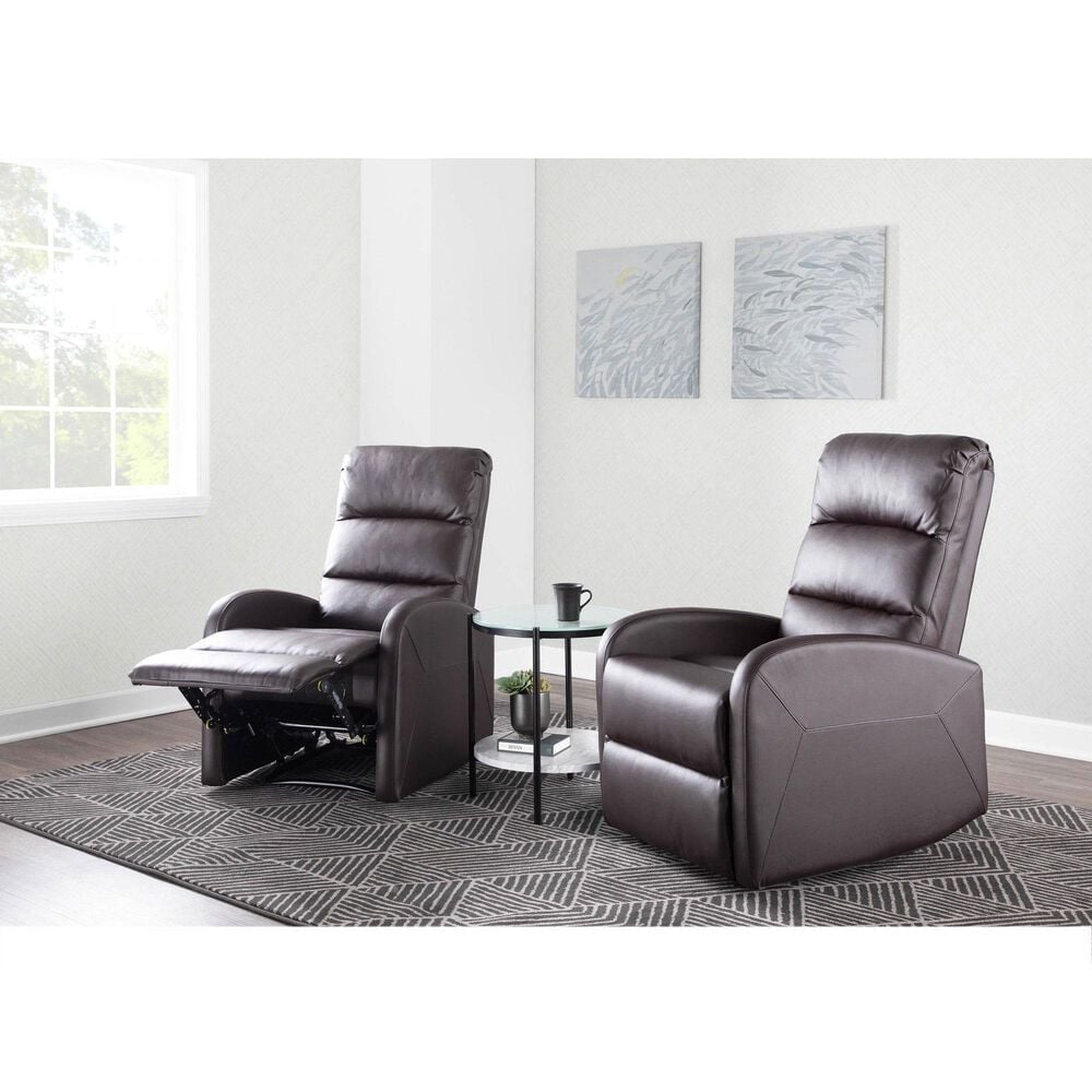 Lumisource Dormi Recliner Chair in Brown, , large