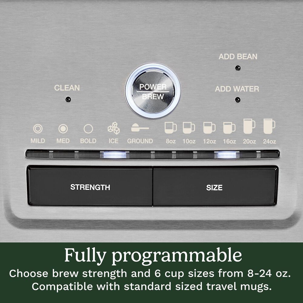 Cuisinart Custom Grind and Brew Single-Cup Coffee Maker in Black Stainless, , large