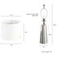 Timberlake Hammered Flared Table Lamp in Brushed Silver (Set of 2), , large