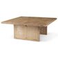 Mercana Grier Square Coffee Table in Light Brown, , large
