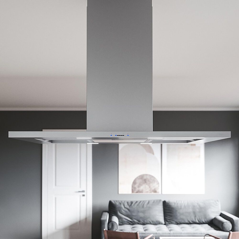 Zephyr Modena 42" Island Mount Range Hood in Stainless Steel, , large