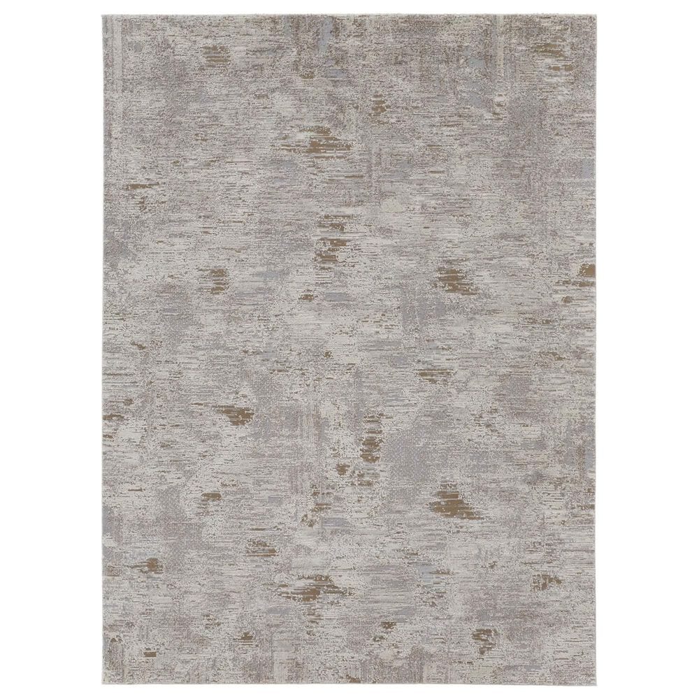 Feizy Vancouver 5" x 8" Ivory and Gray Area Rug, , large