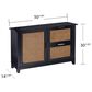 Southern Enterprises Chekshire Anywhere Storage Cabinets in Black and Natural, , large