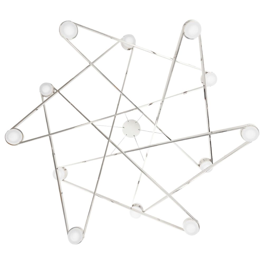 Hudson Valley Lighting Orbit 12-Light Chandelier in Polished Nickel, , large
