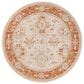 Surya Avant Garde 7"10" Round Orange, Blue and Beige Area Rug, , large