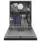 Hotpoint 24" Built-In Front Control Dishwasher with Plastic Interior in Black, , large