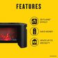 Classic Flame Duraflame 1500-Watt Electric Baseboard Space Heater with Thermostat and Remote Control, , large