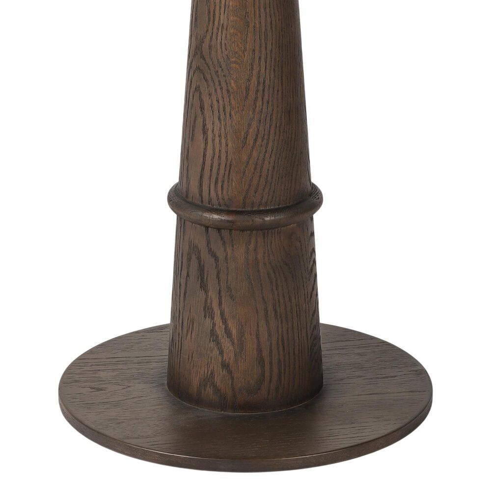Four Hands Goetz Bar Counter Table in Brown Ash and Warm Grey Marble, , large