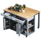 HOMLUX 47-inch Kitchen Island  in Grey Blue, , large