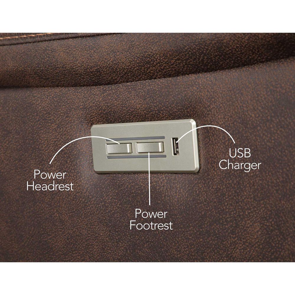 Steve Silver Valencia Power/Power Recliner Sofa in Walnut, , large